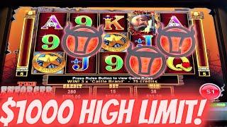 $1000 HIGH LIMIT SESSION on THE ENFORCER SLOT MACHINE!