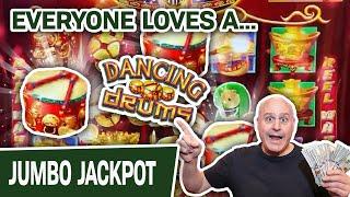 ⋆ Slots ⋆ EVERYONE Loves a Dancing Drums JACKPOT ⋆ Slots ⋆ $44 Spins & MULTIPLE Wins