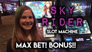 SkyRider Slot Machine! MAX BET! BONUS!