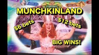 MUNCHKINLAND SLOT: $6 and $12 BETS!  BIG WINS