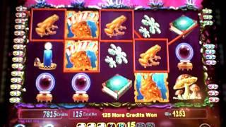 Crystal Forest slot machine bonus win at Mt. Airy Casino