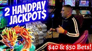 2 HANDPAY JACKPOT On High Limit Slots ! Las Vegas Casino Big Jackpot