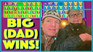DAD & BRENT WIN BIG!!  DAD PICKS, WE GAMBLE (& WIN!) SO MUCH FUN!! Slot Machine Pokies