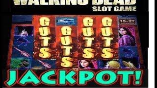 JACKPOT #2 The WALKING DEAD slot machine HUGE HANDPAY!