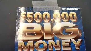 $500,000 - Big Money - Illinois Instant Lottery Scratchcard