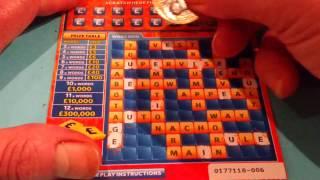 Scratchcards...FAST 500...CASH WORD....100,000 PURPLE...LUCKY LINES