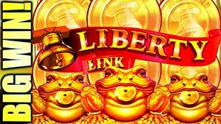 I LIKE THESE BELLS!! BIG WIN! LIBERTY LINK $5.00 DIMES (DOUBLE GOLD RICHES) & ZHEN CHAN Slot Machine