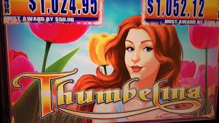 LETS PLAY a NEW SLOT MACHINE GAME - THUMBELINA + LATE NIGHT CHAT!!!