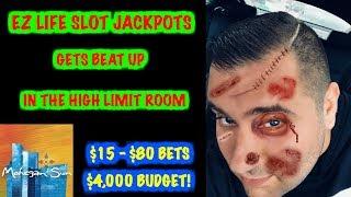 • HIGH LIMIT ROOM • BEATING ME UP? • $4000 BUDGET • $15-$80 BETS • TONS OF GAMES • BONUS • MAX BET •