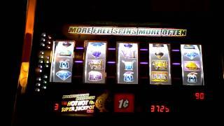 Hot Hot Super Jackpot slot machine bonus win at Mt. Airy Casino