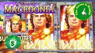 • King of Macedonia slot machine w/Bonus, Big Win, Happy Goose