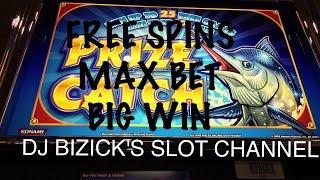 Prize Catch Slot Machine - MAX BET - FREE SPIN BONUS! BIG WIN!!! • DJ BIZICK'S SLOT CHANNEL
