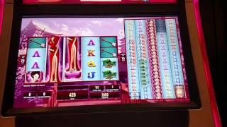 WMS Open Kimono Slot Machine Free Spin bonus Decent win
