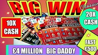 BIG  WINNER ...SCRATCHCARD GAME ..10X CASH...FAST £500...20X CASH....£4 MILLION CARD..