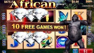 High Limit African Diamond Slot Machine Bonus | Season 8 | Episode #26