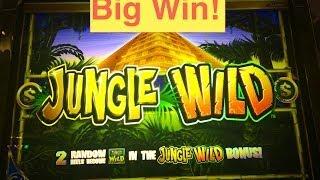 Jungle Wild Slot Machine Bonus Big Win!