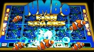 NEW! - Jumbo Fish Stacks - "First 'LIVE' Look" - Slot Machine Bonus