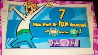 BIG WIN! The Jetsons Slot Machine-George Jetson Free Spins MAX BET
