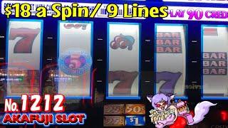 Three Times Pay Slot Machine, Five Times Pay Slot, 3 Reel 9 Line @YAAMAVA Casino 赤富士スロット