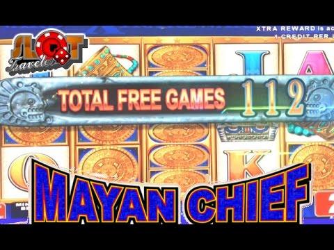 ★ MAYAN CHIEF slot machine Bonus 2¢  ♠ SlotTraveler ♠