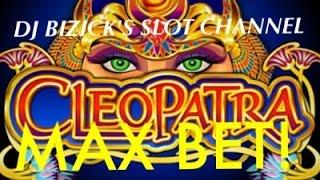 Cleopatra Slot Machine ~ MAX BET! ~ FREE SPIN BONUS! ~ CHECK IT OUT! • DJ BIZICK'S SLOT CHANNEL