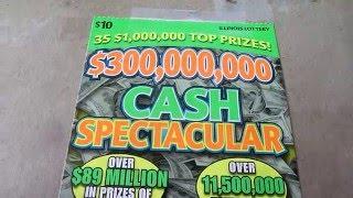 $10 Cash Spectacular Instant Lottery Ticket Video