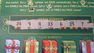 Illinois Lottery $20 Instant scratch-off ticket Merry Millionaire with second chance drawing