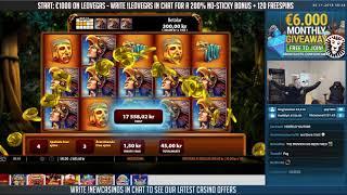 Montezuma Big win - Huge win on Casino Games - free spins (Online Casino)