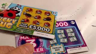 SANTA'S MILLIONS..250,000 Rainbow Scratchcards..MATCH TRIPLE..LUCKY BUGS..LUCKY 7..COOL FORTUNE • Ge