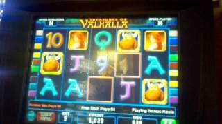 HIGH LIMIT Treasures of Valhalla slot machine HUGE WIN HANDPAY!!! 105 SPINS! Retrigger