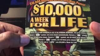 Playing the $10,000 a week For Life Scratch off can i get lucky?