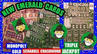 WOW!..WHAT A "FANTASTIC" Scratchcard Game..EMERALD DOUBLER..MONOPOLY..TRIPLE JACKPOT...SCRABBLE..