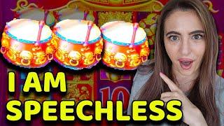 SPEECHLESS after these 3 CRAZY JACKPOTS and BONUS GAMES on DANCING DRUMS!