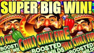 SUPER BIG WIN! THESE CHILIS WERE ON FIRE!!! ⋆ Slots ⋆ CHILI CHILI FIRE BOOSTED WINS & WILDS! (Konami Gaming)