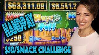 $50 BET Challenge! HANDPAY on Huff n Puff Lock It Link in Vegas!