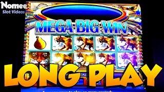 Sabertooth Slot Machine - Long Play and "Mega Big Win"