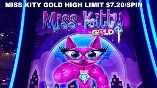 Miss Kitty Gold HIGH LIMIT $7.20 Spin Live Play slot machine Cosmopolitan Las Vegas