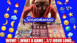 SUPER Scratchcard Game"WOW"Long Game.. £2 Million Purple.Scrabble.Cash Bolt.Instant £100
