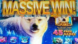 •ICY WILDS• *LIVE PLAY* FREE SPINS BIG WIN!! RED HAWK CASINO•