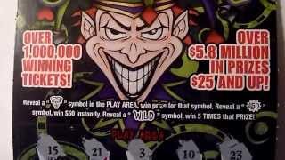 $5 Joker's Wild Illinois Lottery Instant Scratchcard