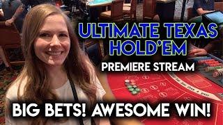 EPIC Ultimate Texas Holdem Premiere Stream! $350/Hand!! My Best Result on Table Games So Far!!!