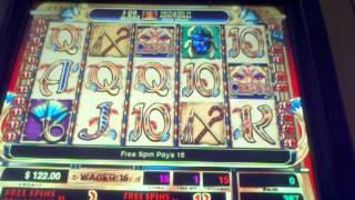 High Limit Cleopatra Slot machine 15 Free spins  $1 denom