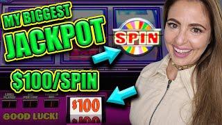 Checking Off My BUCKET LIST! $100/SPINS JACKPOT on Wheel Of Fortune!