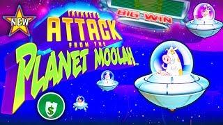 •️ New -  Invaders Attack from the Planet Moolah slot machine, 3 sessions, bonuses