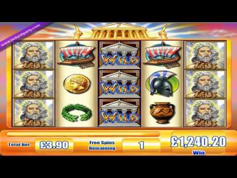 £1,240.40 (318 X STAKE) ON ZEUS™ SLOT GAME AT JACKPOT PARTY®