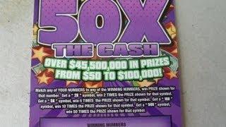 $20 Illinois Instant Scratch Off Lottery Ticket - 50X the Cash