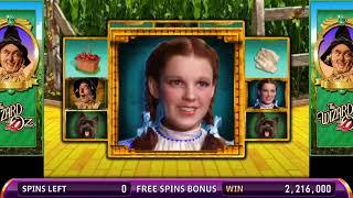 THE WIZARD OF OZ: FOLLOW THE YELLOW BRICK ROAD Video Slot Casino Game with a FREE SPIN  BONUS