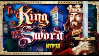WMS - The King & the Sword Slot Line Hits & MAX BET Bonus