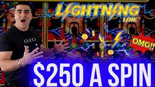 $250 A SPIN Lightning Link Slot BONUS & JACKPOTS | Winning Jackpots At Casino !