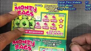 Mass Lottery Part 6  - Full Book Money Bags Scratch Offs